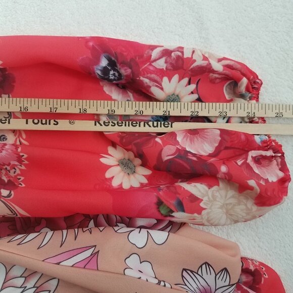 NEW ALY DALY M Floral Flamingo Long Sleeve Maxi Boho Dress NWT - Picture 11 of 12